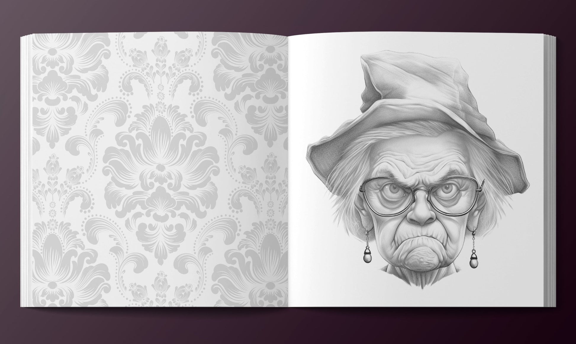 Grumpy Granny Coloring Book Grayscale (Digital) - Monsoon Publishing USA