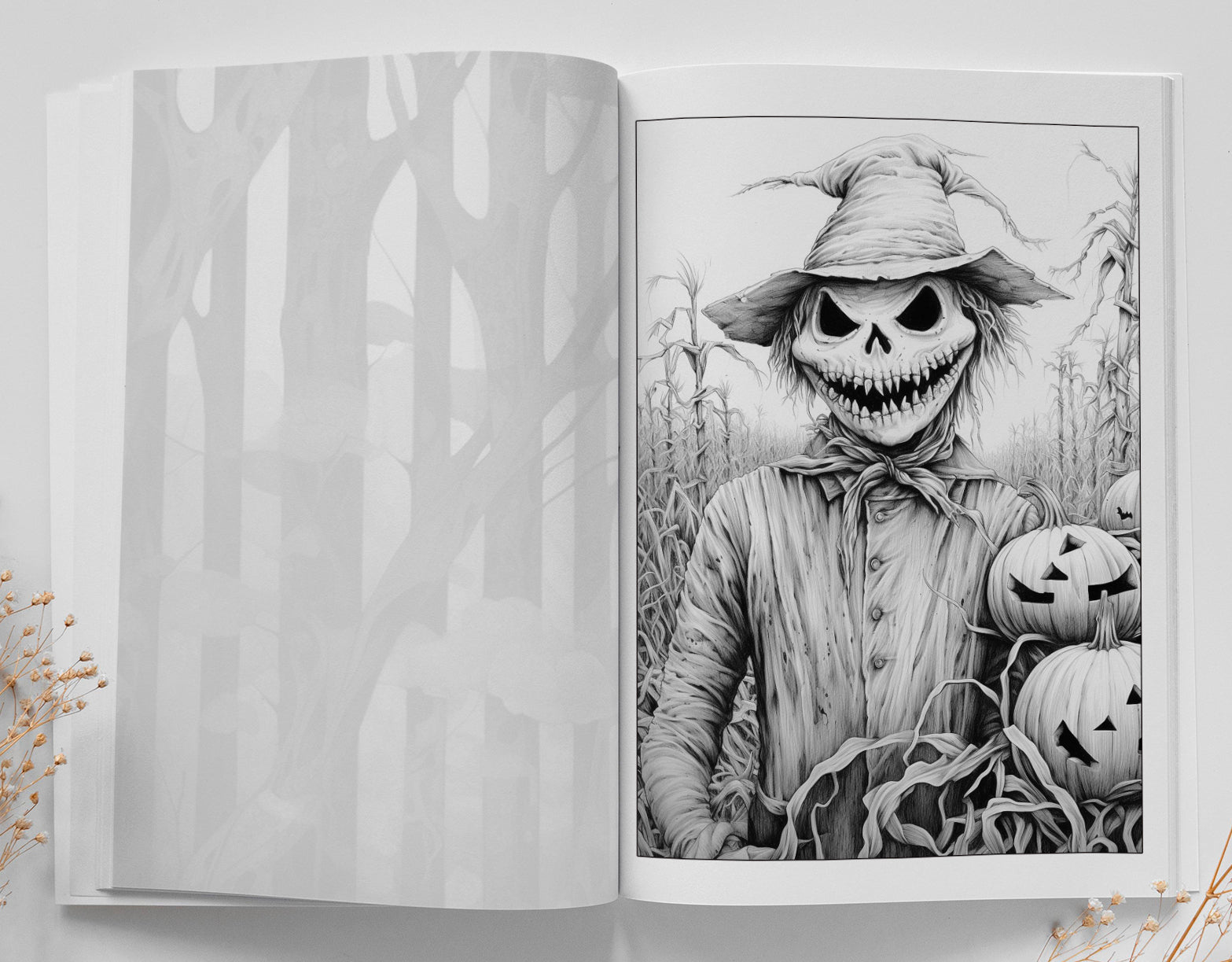 Halloween Coloring Book Grayscale (Digital) - Monsoon Publishing USA