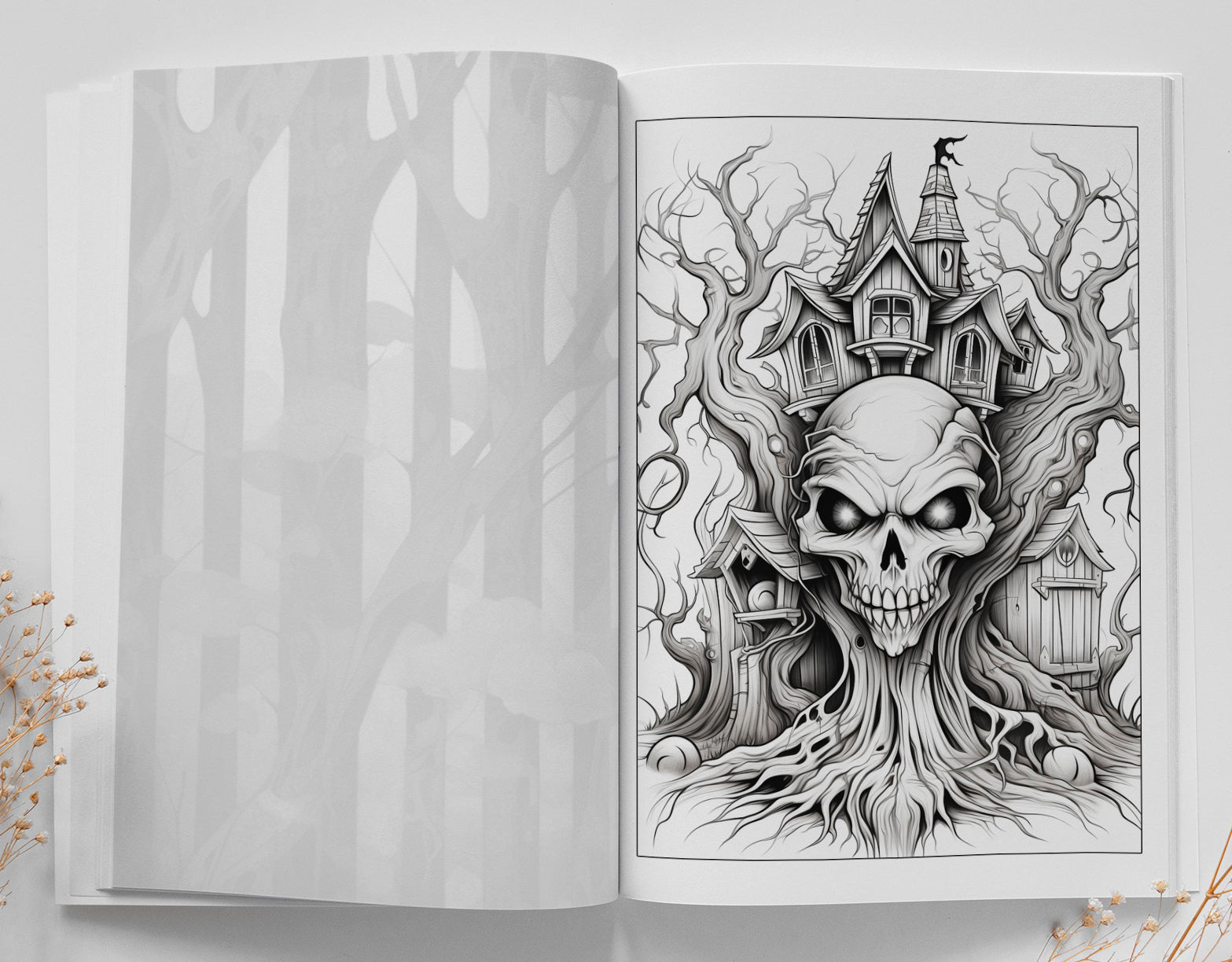 Halloween Coloring Book Grayscale (Digital) - Monsoon Publishing USA