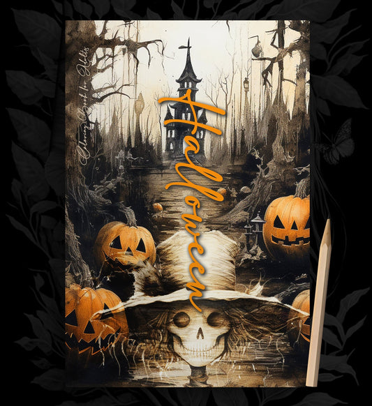 Halloween Coloring Book Grayscale (Printbook) - Monsoon Publishing USA