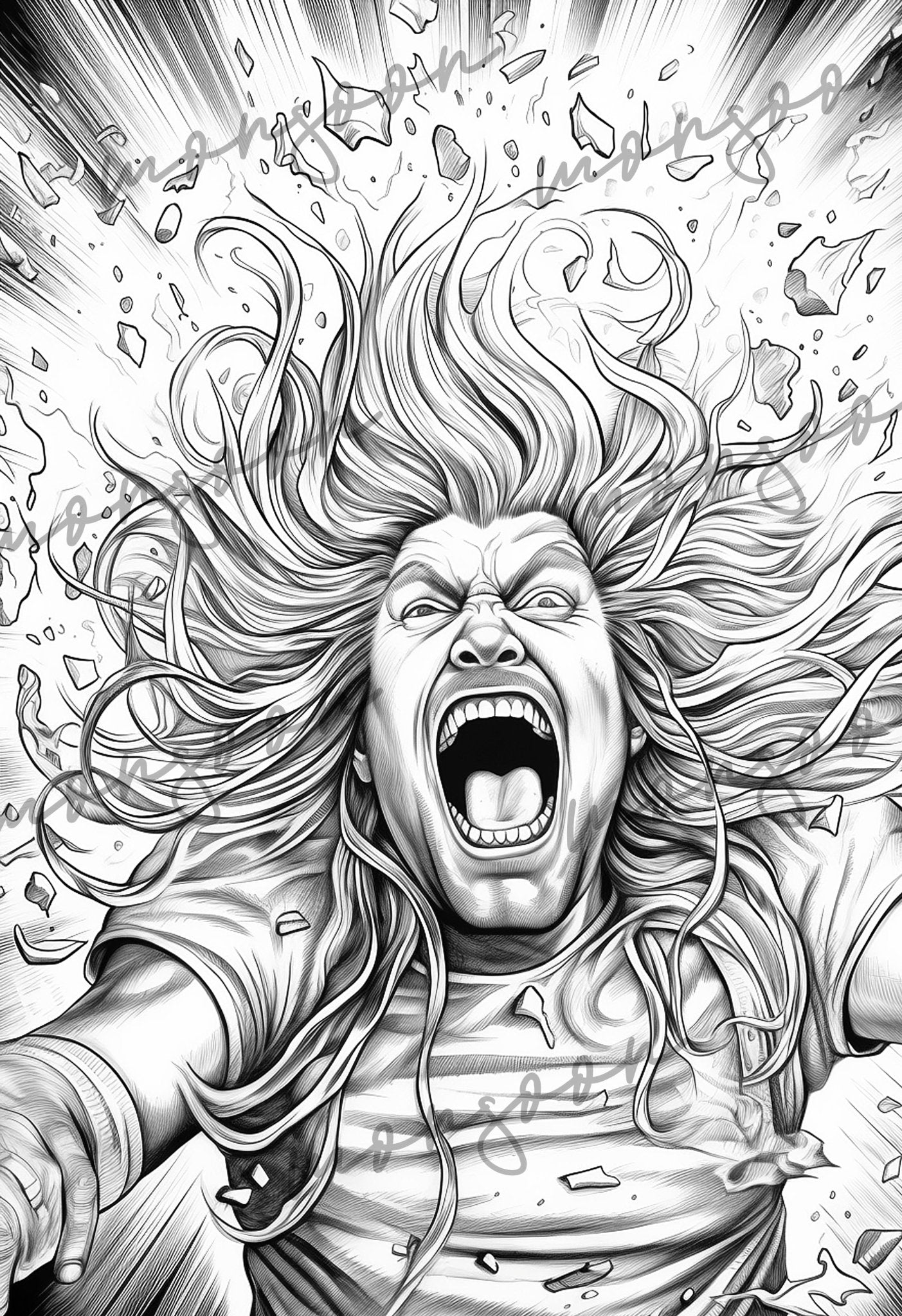 Heavy Metal Coloring Book Grayscale (Digital) - Monsoon Publishing USA