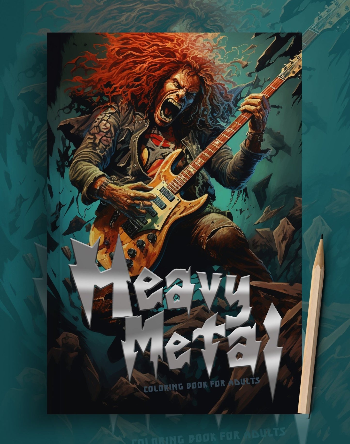 Heavy Metal Coloring Book Grayscale (Digital) - Monsoon Publishing USA