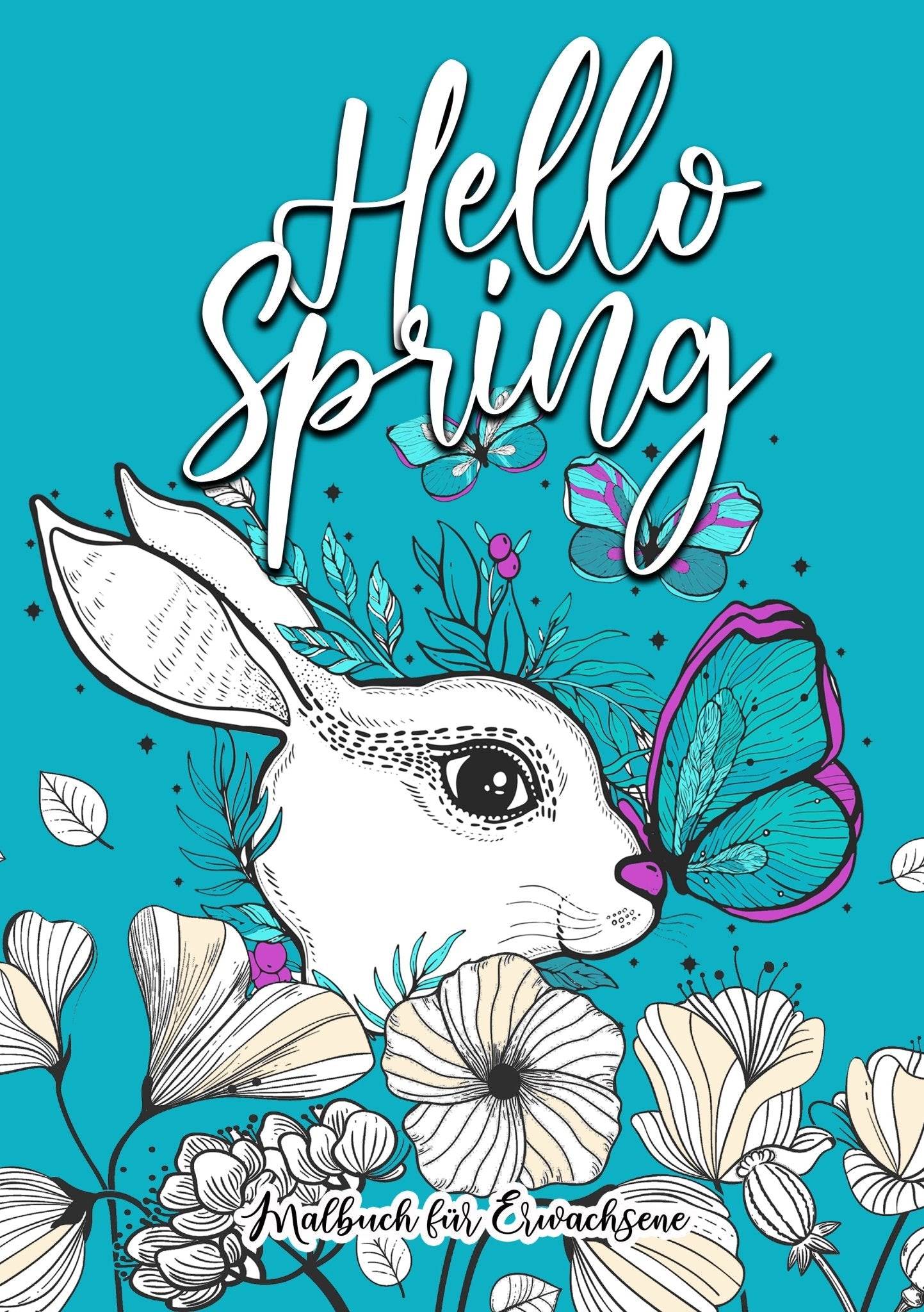 Hello Spring Coloring Book for Adults (Digital) - Monsoon Publishing USA