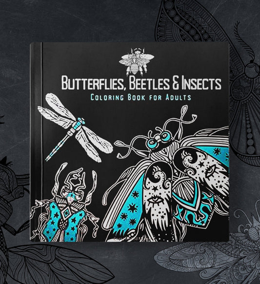 Insects & Beetles Coloring Book for Adults (Printbook) - Monsoon Publishing USA