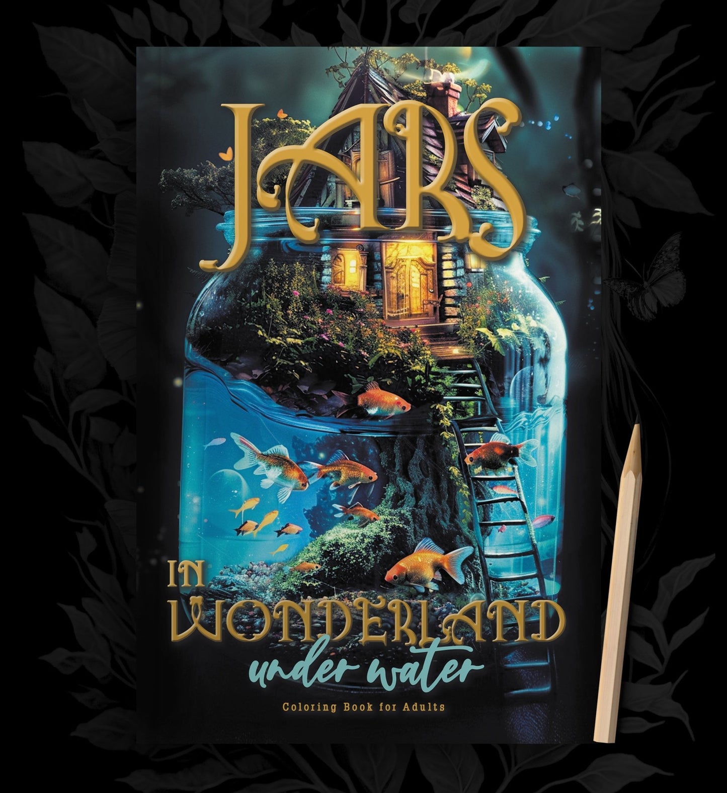 Jars in Wonderland under Water Coloring Book (Printbook) - Monsoon Publishing USA