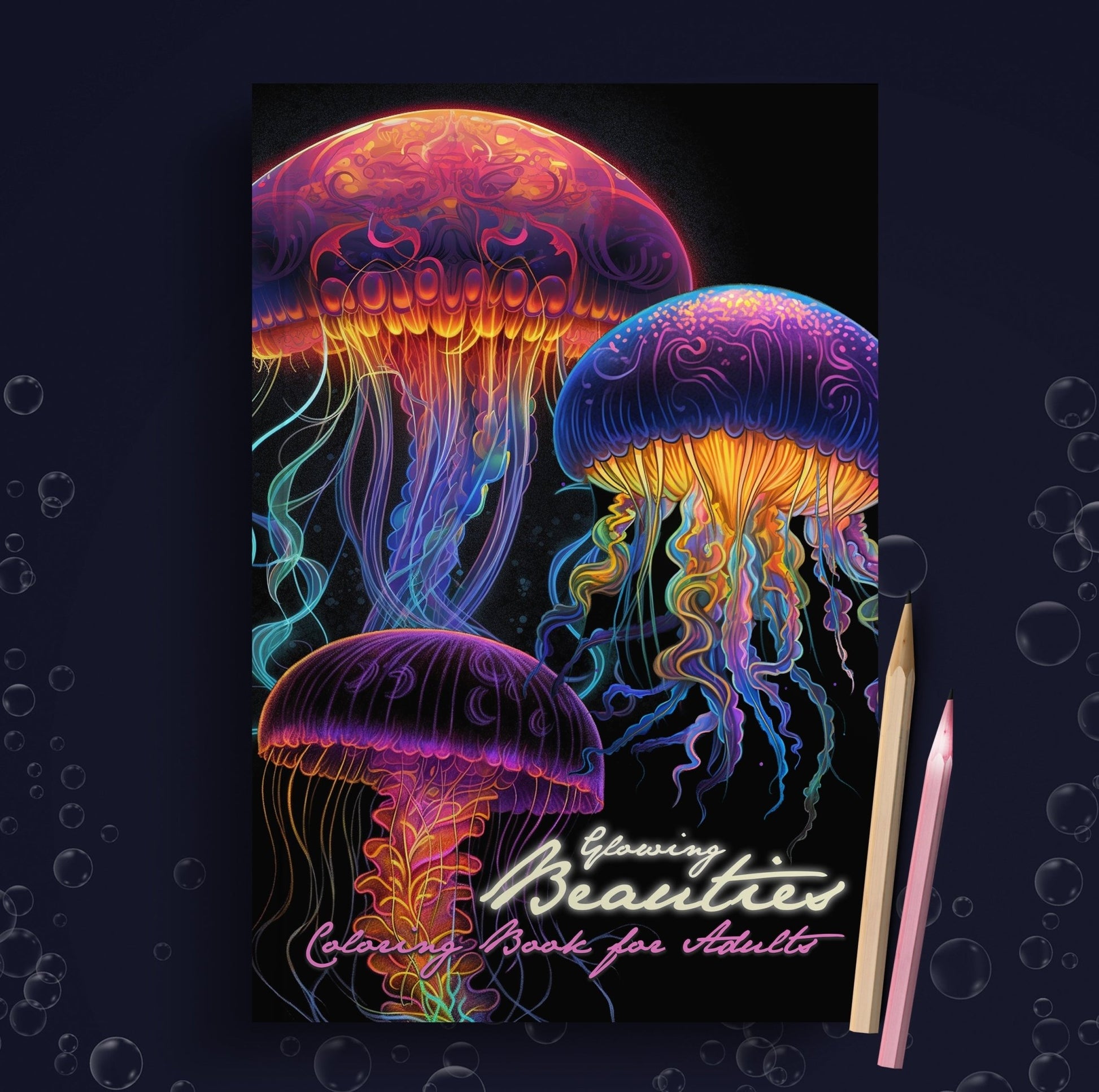 Jellyfish Ocean Coloring Book Grayscale (Digital) - Monsoon Publishing USA