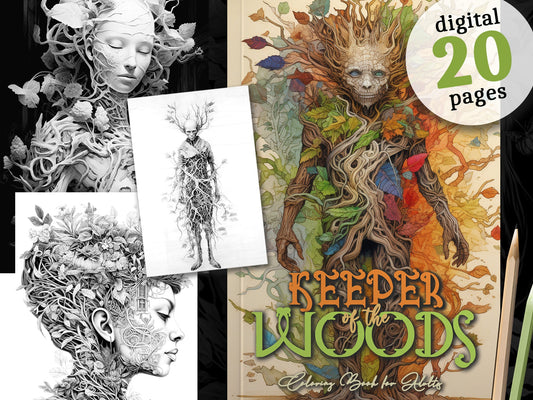 Keeper of the Woods Coloring Book (Digital) - Monsoon Publishing USA
