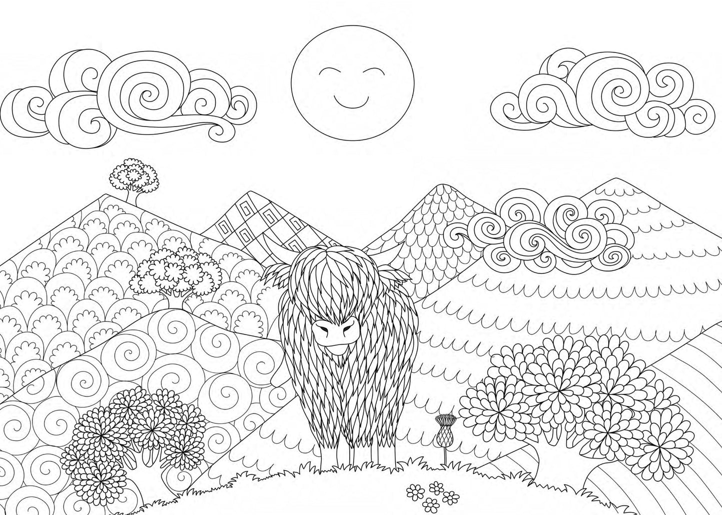 Landscapes Coloring Book Zentangle (Printbook) - Monsoon Publishing USA