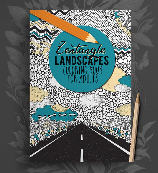 Landscapes Coloring Book Zentangle (Printbook) - Monsoon Publishing USA