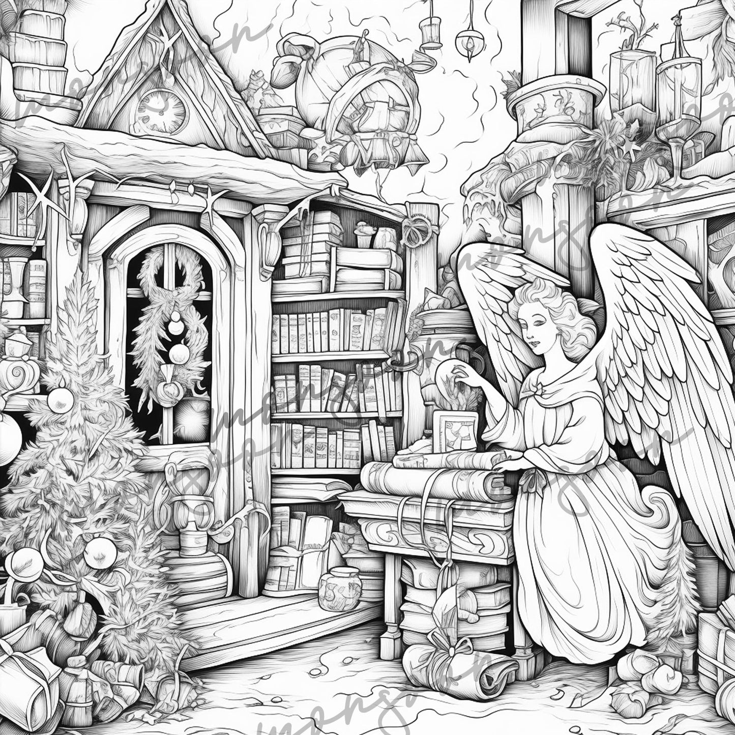 Magic Shop Christmas Coloring Book (Digital) - Monsoon Publishing USA