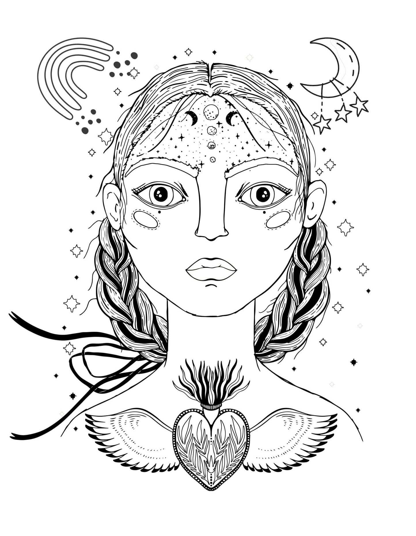 Magic Women Celestial Coloring Book (Digital) - Monsoon Publishing USA