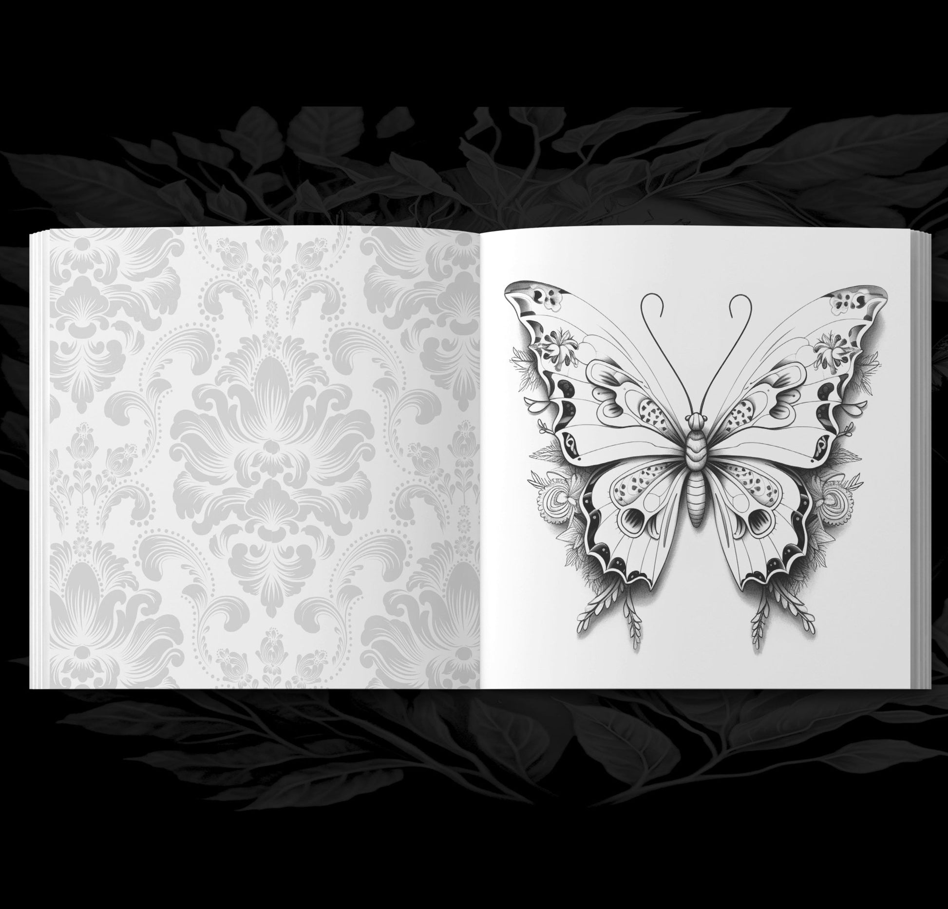 Mandala Butterflies Coloring Book Grayscale (Digital) - Monsoon Publishing USA