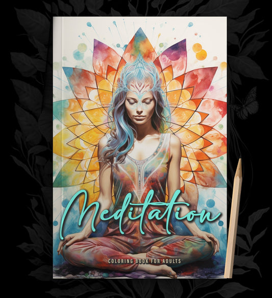 Meditation Coloring Book for Adults (Printbook) - Monsoon Publishing USA