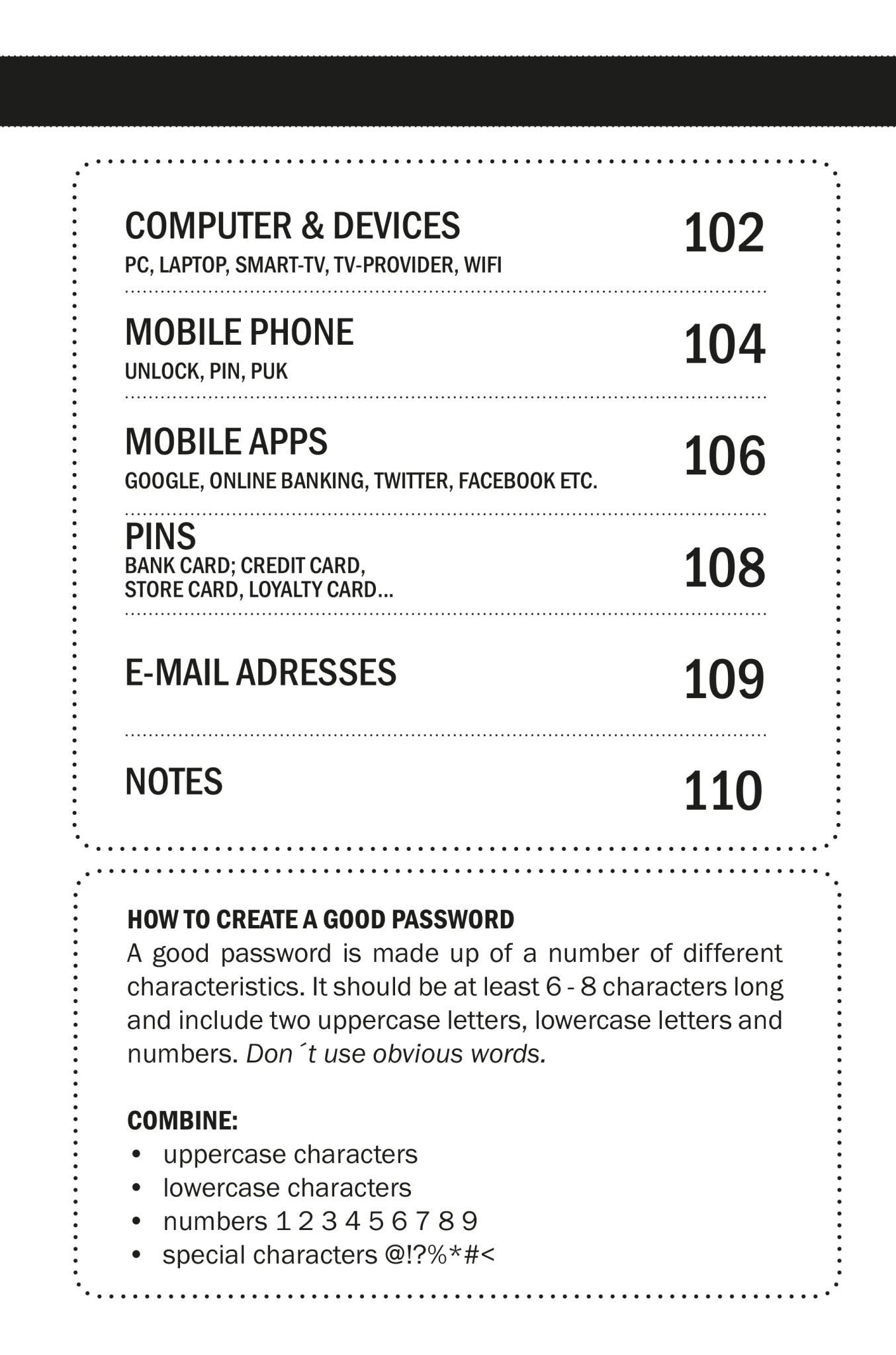 Password Organizer I came, saw & forgot (Digital) - Monsoon Publishing USA