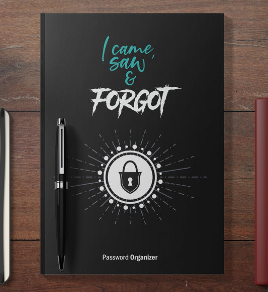 Password Organizer I came, saw & forgot (Printbook) - Monsoon Publishing USA