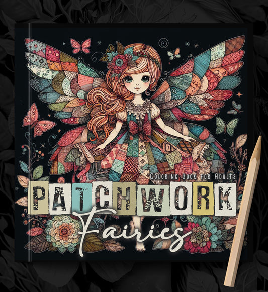 Patchwork Fairies Coloring Book (Printbook)