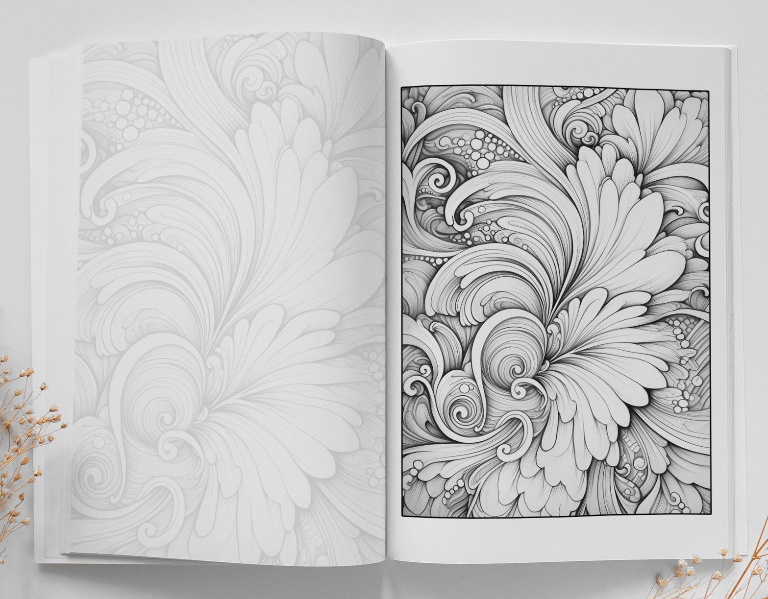 Plant Swirls Art Therapy Coloring Book (Digital) - Monsoon Publishing USA