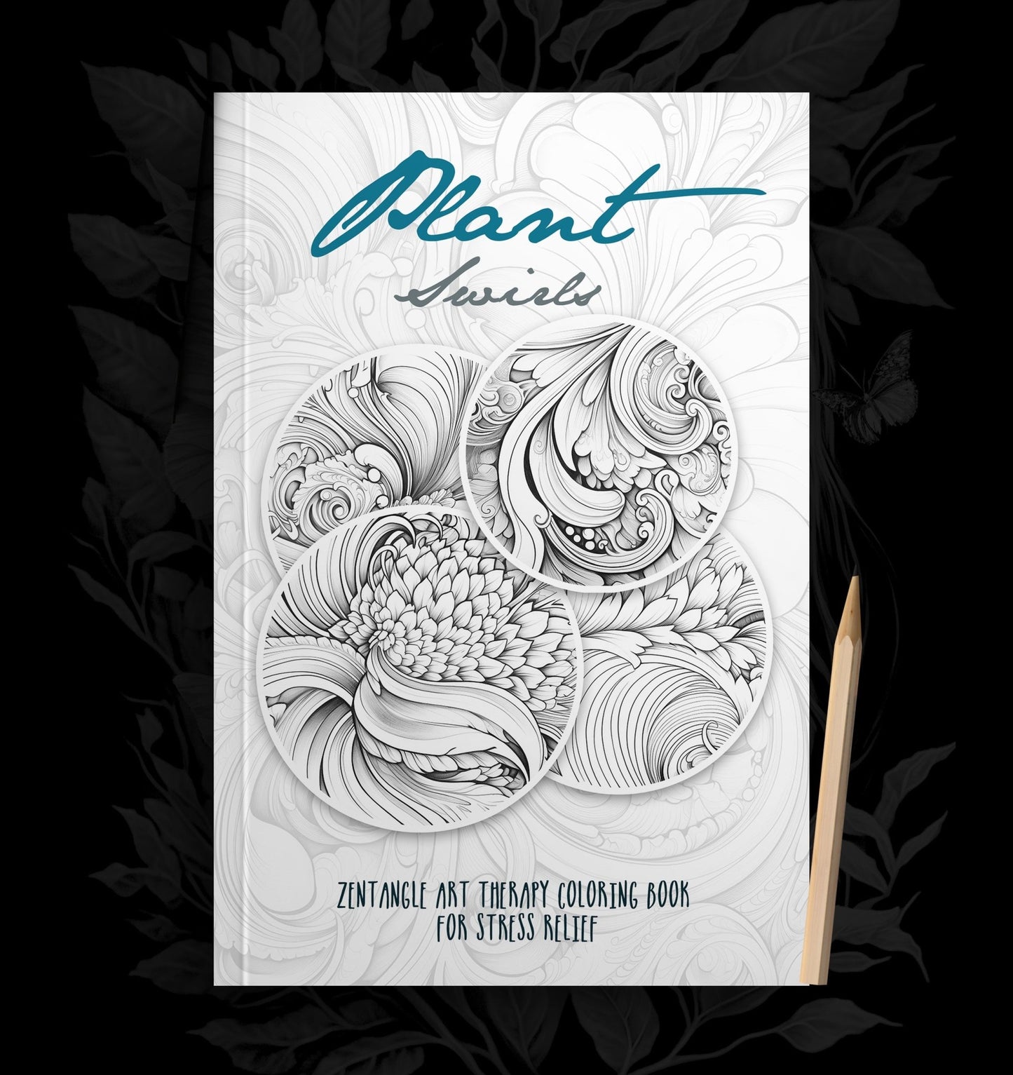 Plant Swirls Patterns Coloring Book Zentangle (Printbook) - Monsoon Publishing USA