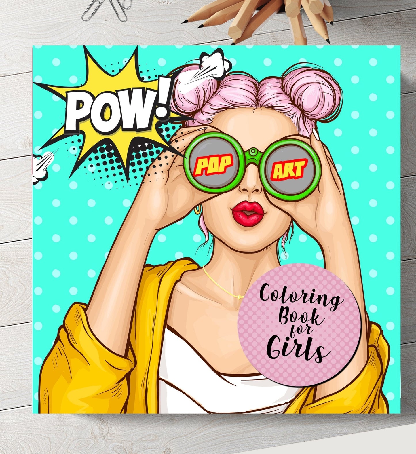 Pop Art Coloring Book for Girls (Printbook) - Monsoon Publishing USA