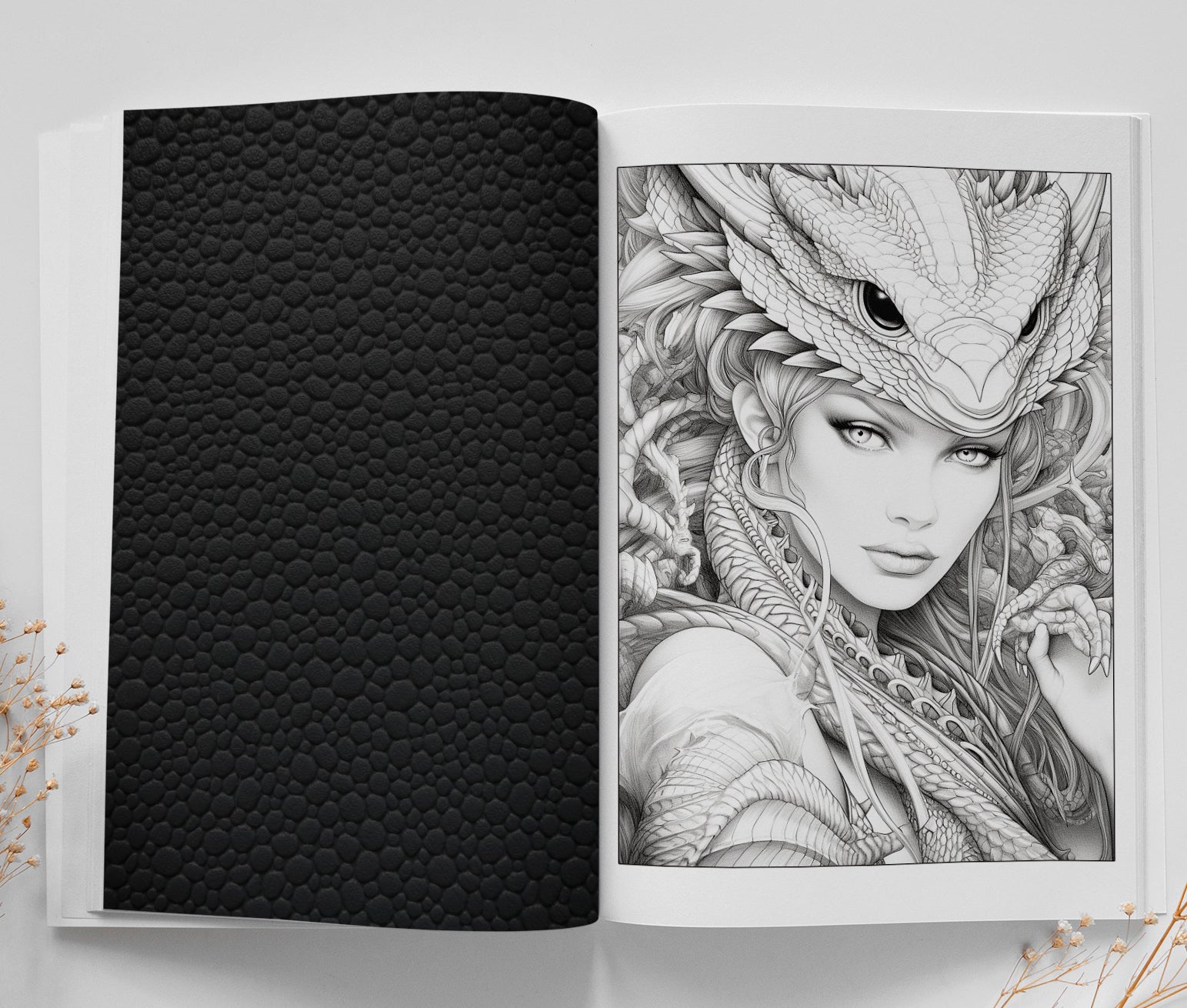 Reptilian Beauties Coloring Book Grayscale (Printbook) - Monsoon Publishing USA