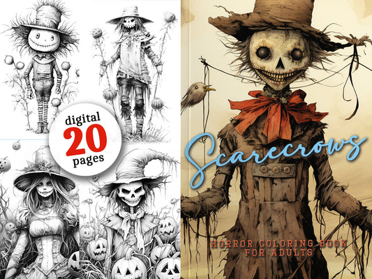 Scarecrows Halloween Coloring Book (Digital) - Monsoon Publishing USA