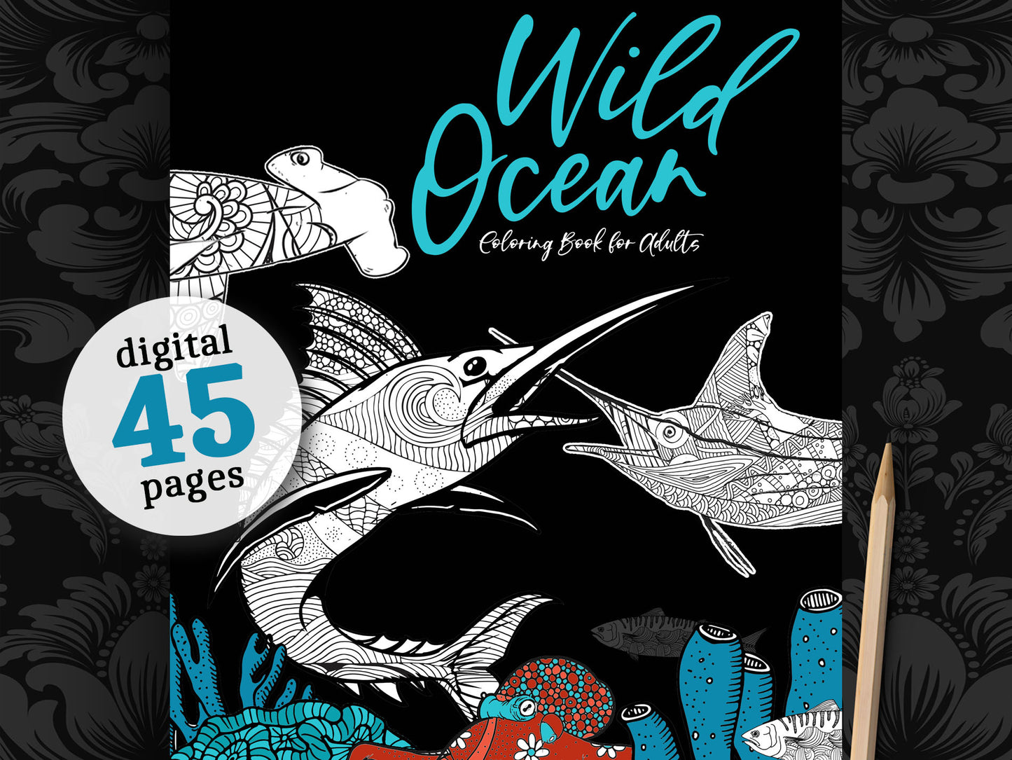 Wild Ocean Coloring Book (Digital)