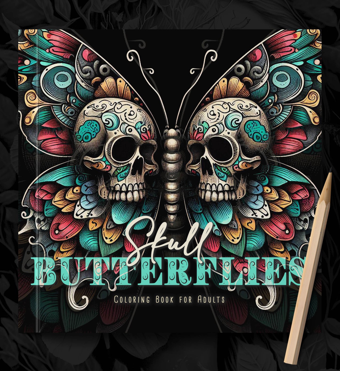 Skull Butterflies Coloring Book (Printbook)