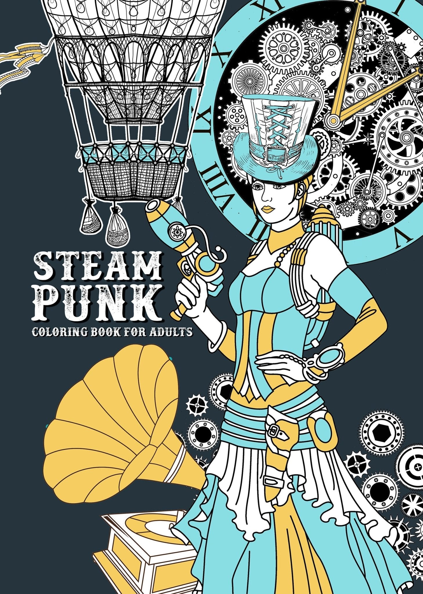 Steampunk Coloring Book for Adults (Digital) - Monsoon Publishing USA