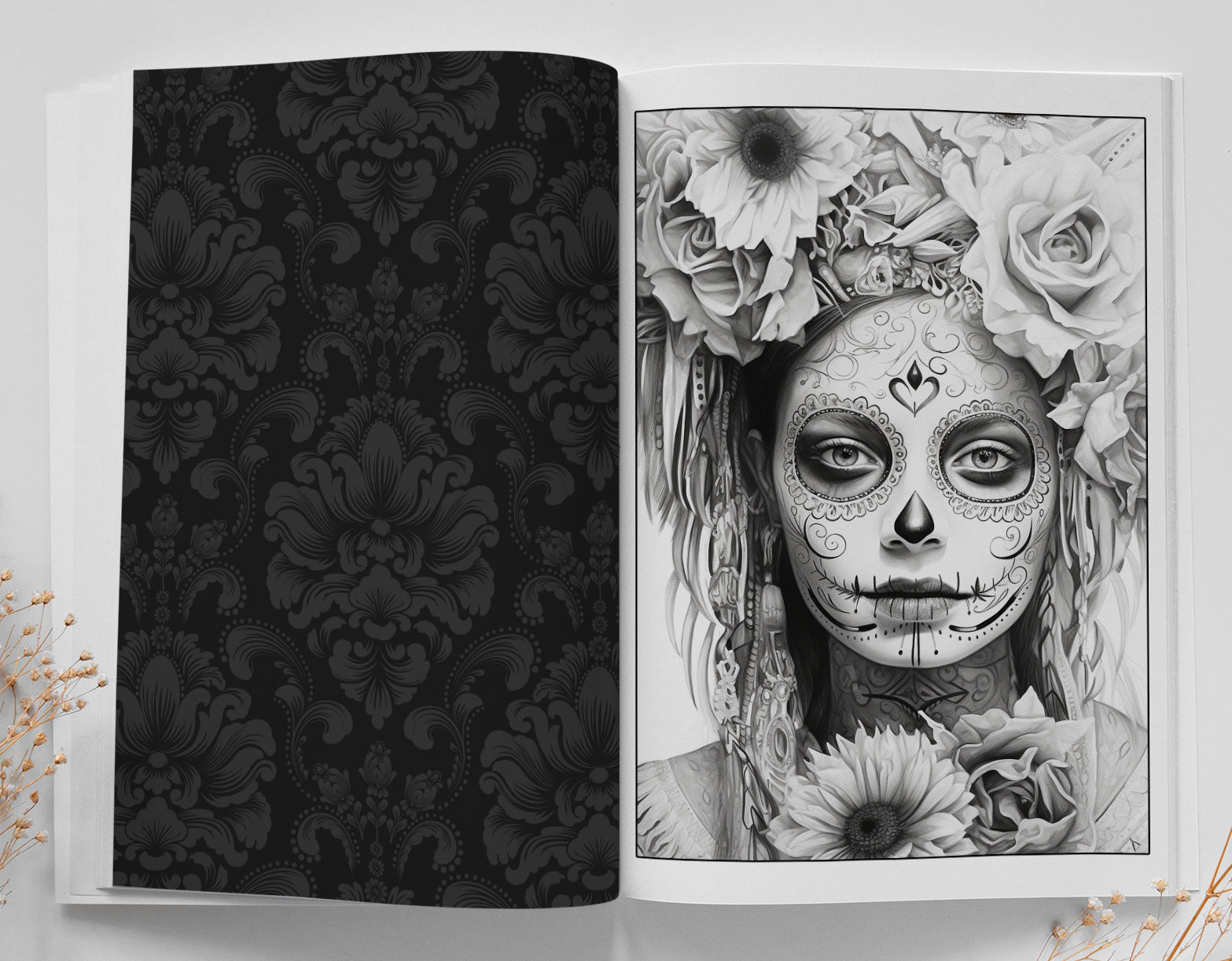 Sugar Skulls Catrinas Coloring Book (Printbook) - Monsoon Publishing USA