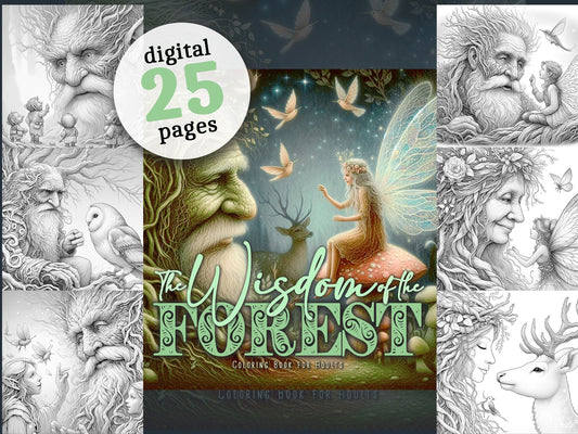 The Wisdom of the Forest Coloring Book (Digital) - Monsoon Publishing USA