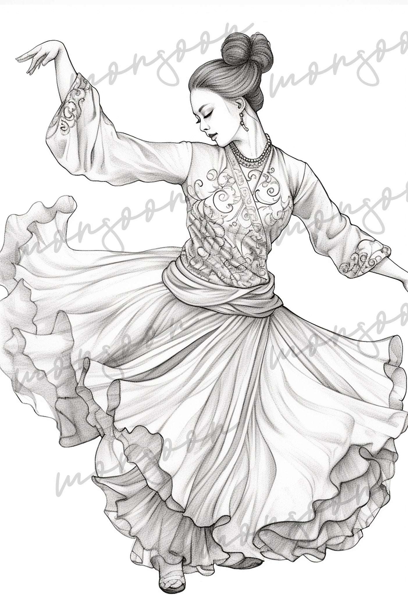 The World of Dancing Coloring Book (Printbook) - Monsoon Publishing USA