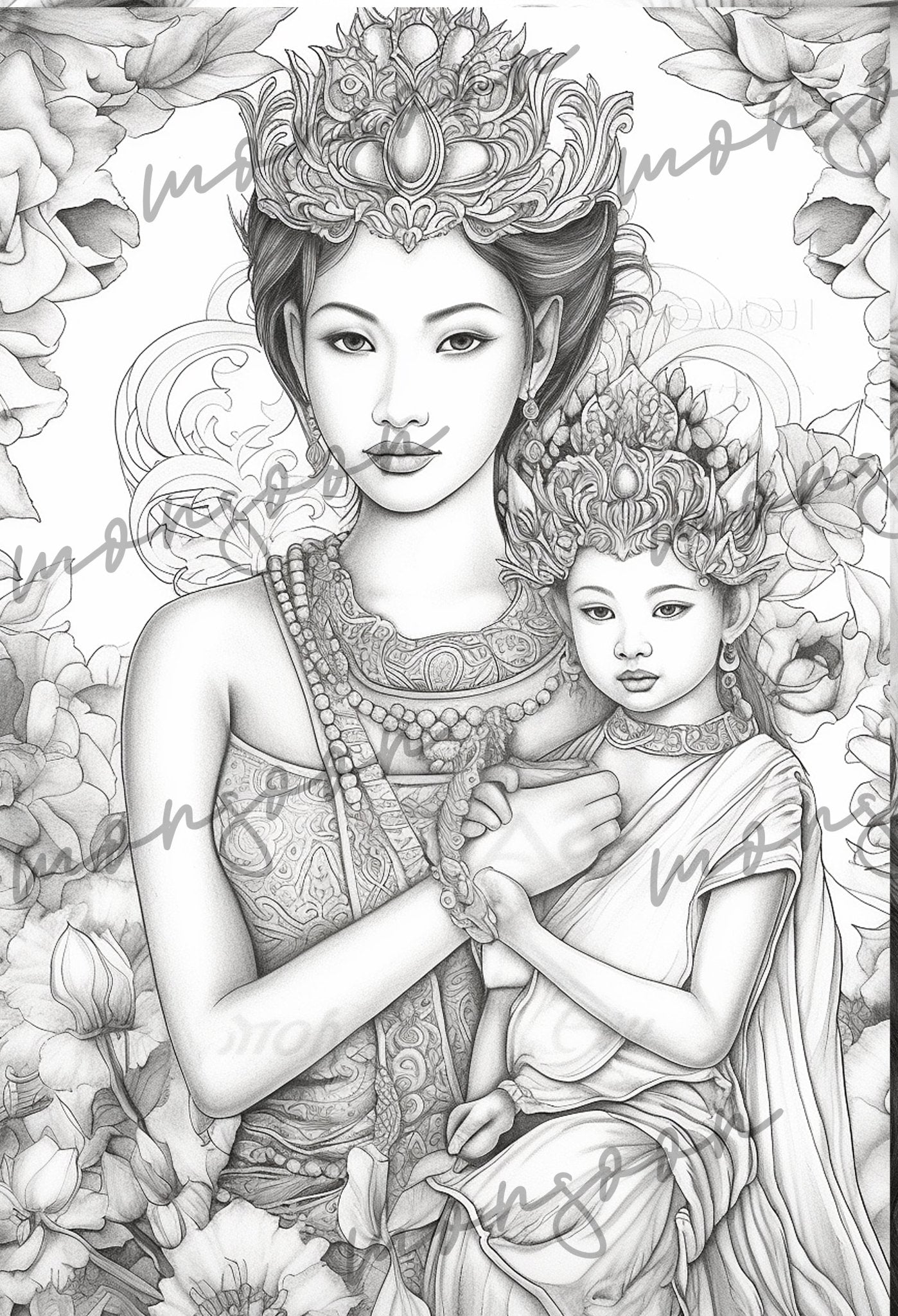 Traditional Thailand Coloring Book (Printbook) - Monsoon Publishing USA