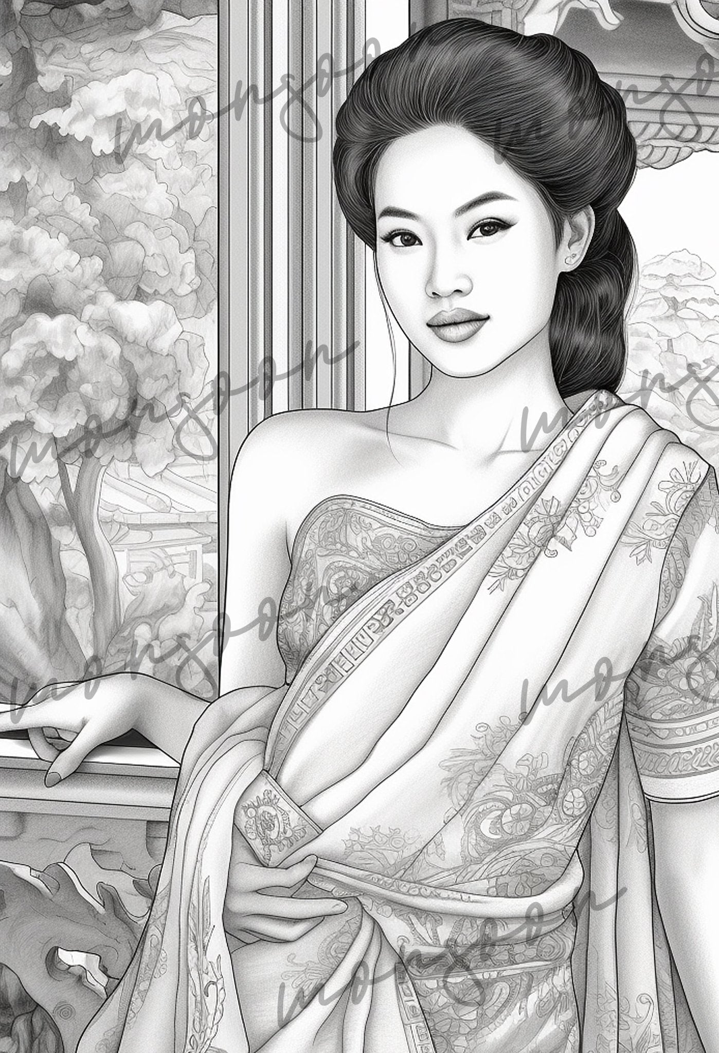 Traditional Thailand Coloring Book (Printbook) - Monsoon Publishing USA
