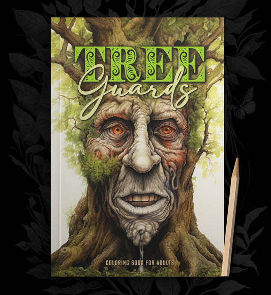 Tree Guards Coloring Book Grayscale (Printbook) - Monsoon Publishing USA