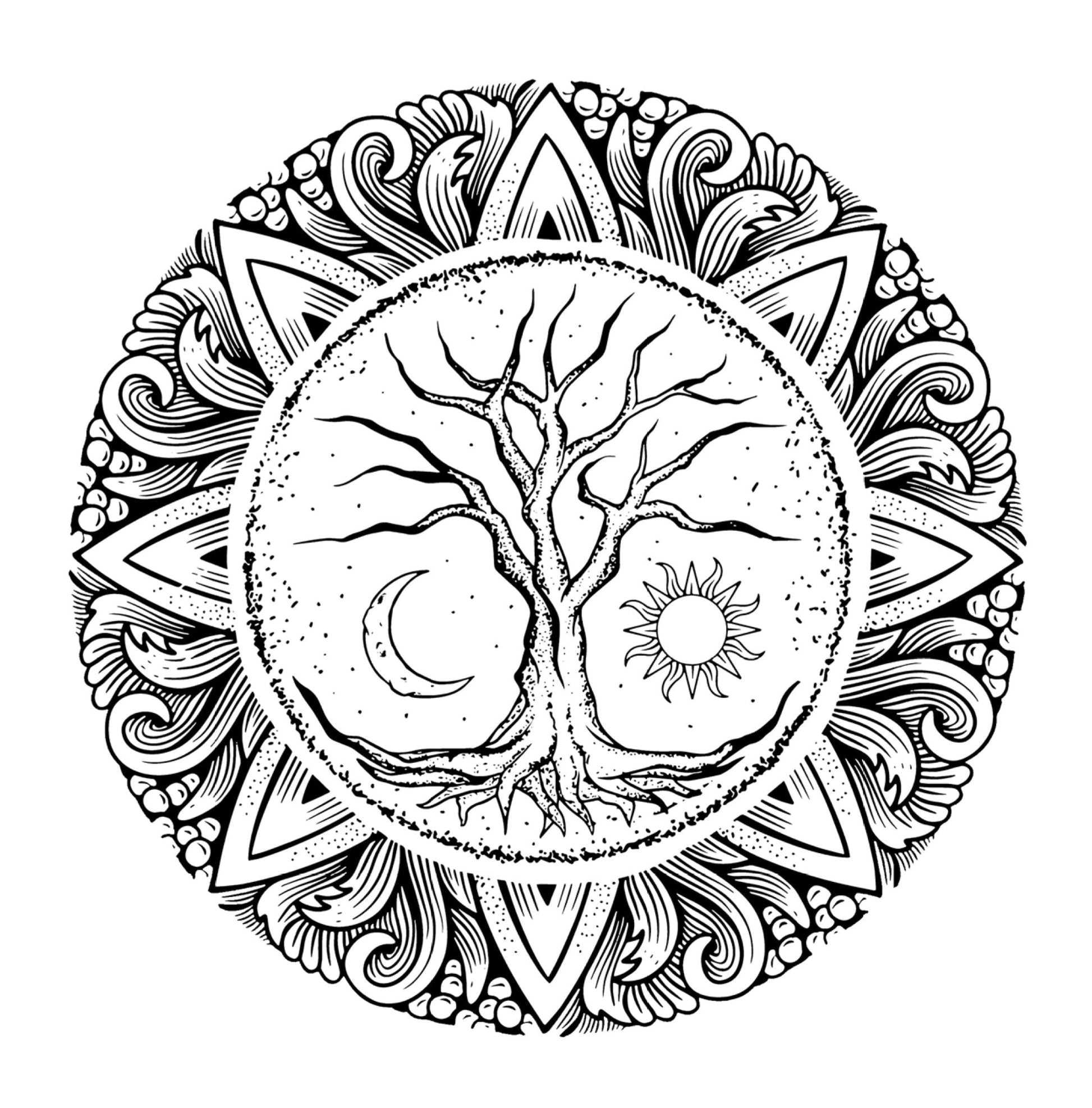 Tree of Life Coloring Book Zentangle (Printbook) - Monsoon Publishing USA