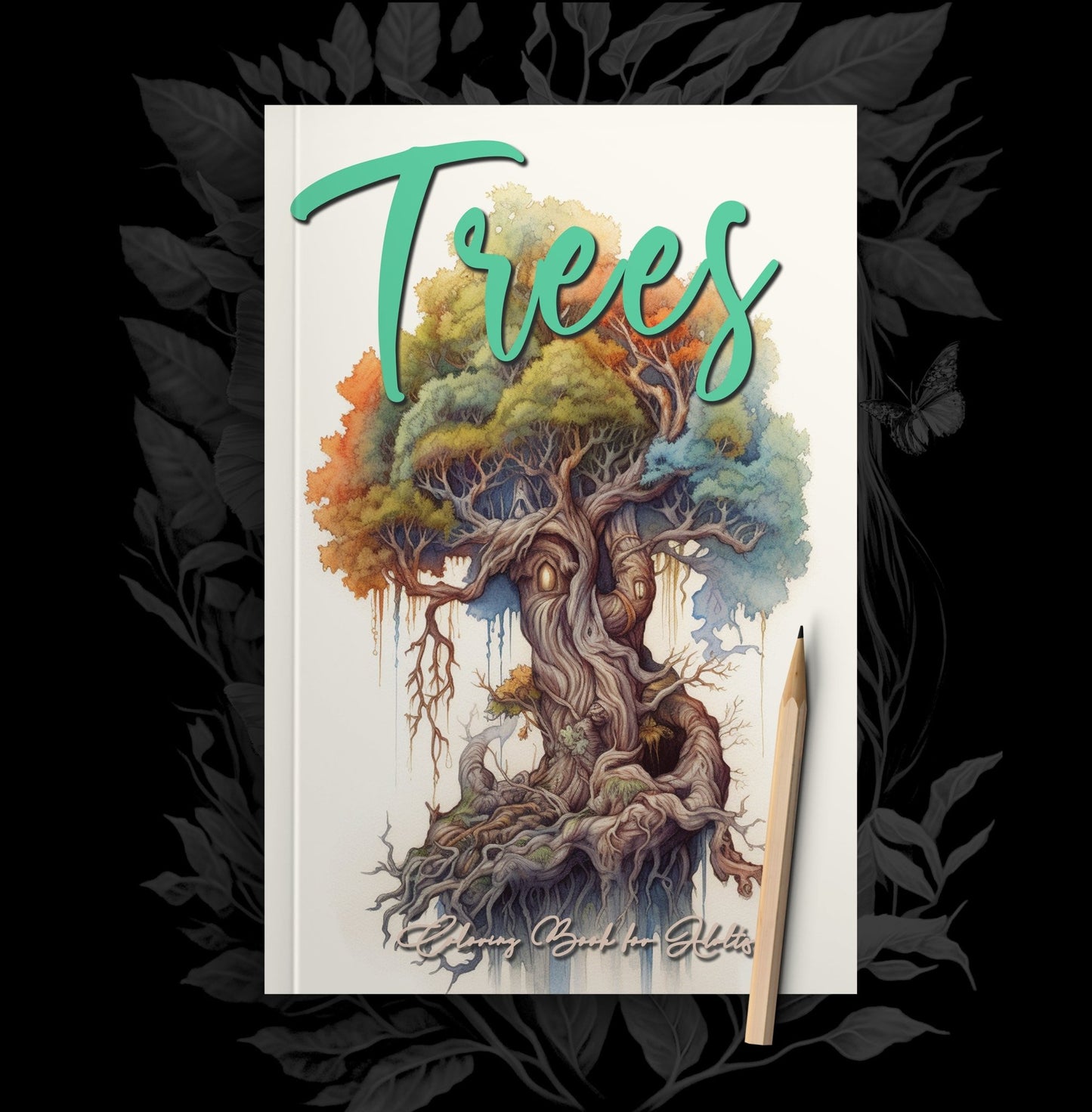 Trees Coloring Book Grayscale (Printbook) - Monsoon Publishing USA