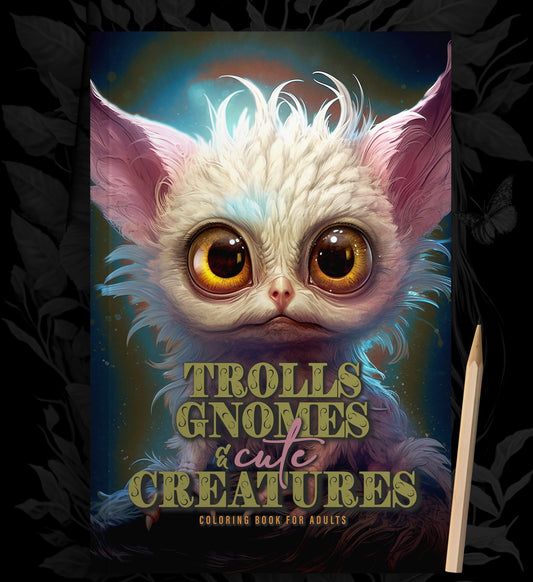 Trolls Gnomes and Creatures Coloring Book (Printbook) - Monsoon Publishing USA