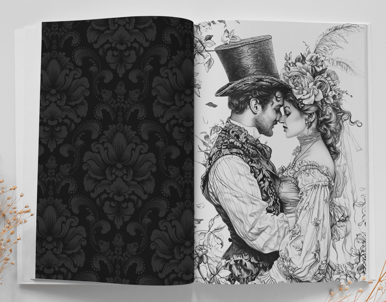 Victorian Love Couples Coloring Book (Printbook) - Monsoon Publishing USA