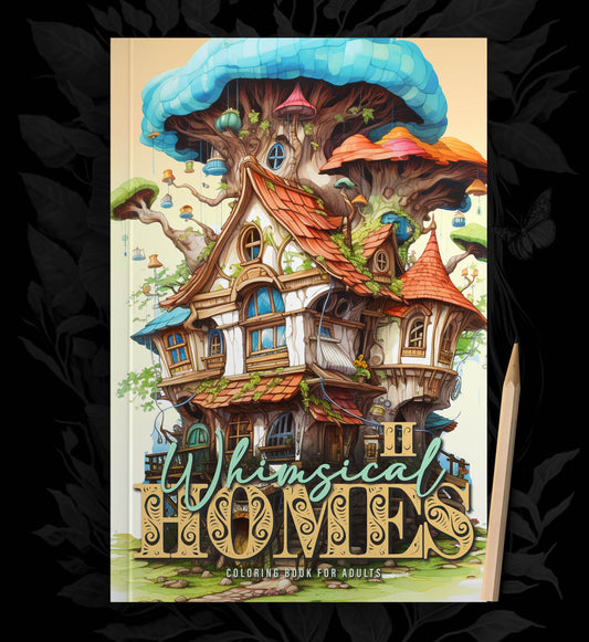 Whimsical Homes Coloring Book 2 (Printbook)