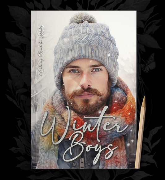 Winter Boys Coloring Book Grayscale (Printbook) - Monsoon Publishing USA