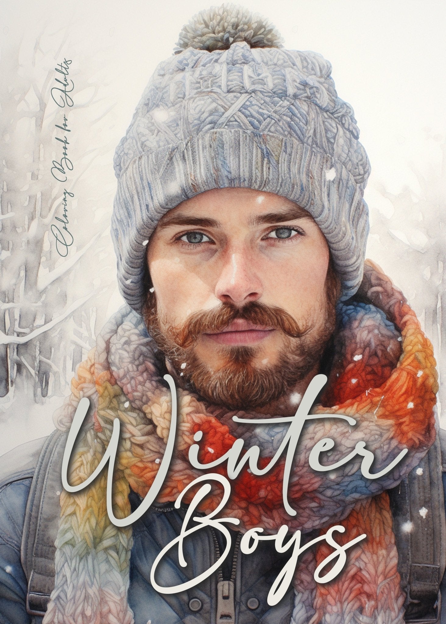 Winter Boys Coloring Book Grayscale (Printbook) - Monsoon Publishing USA