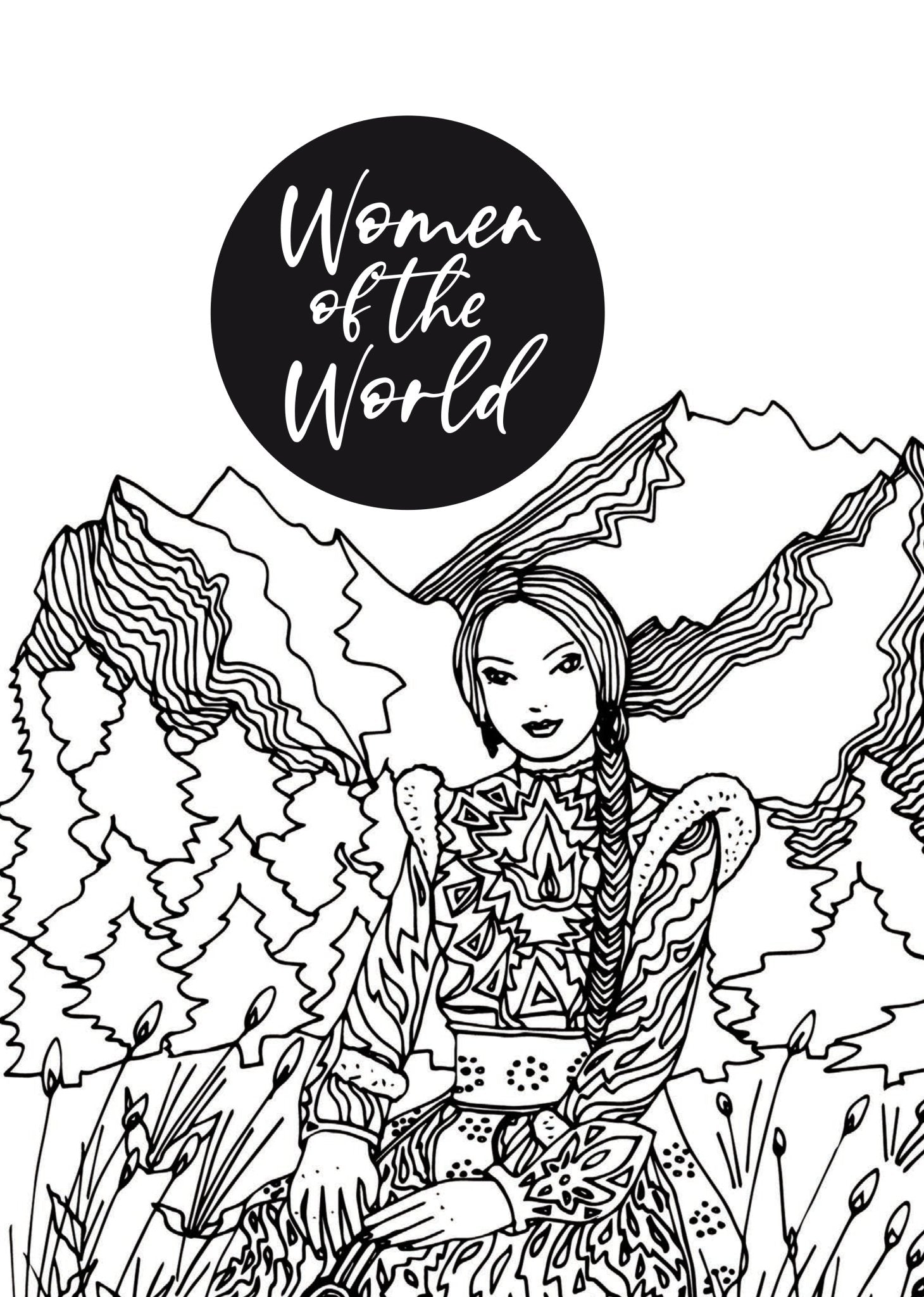 Women of the World Coloring Book (Printbook) - Monsoon Publishing USA