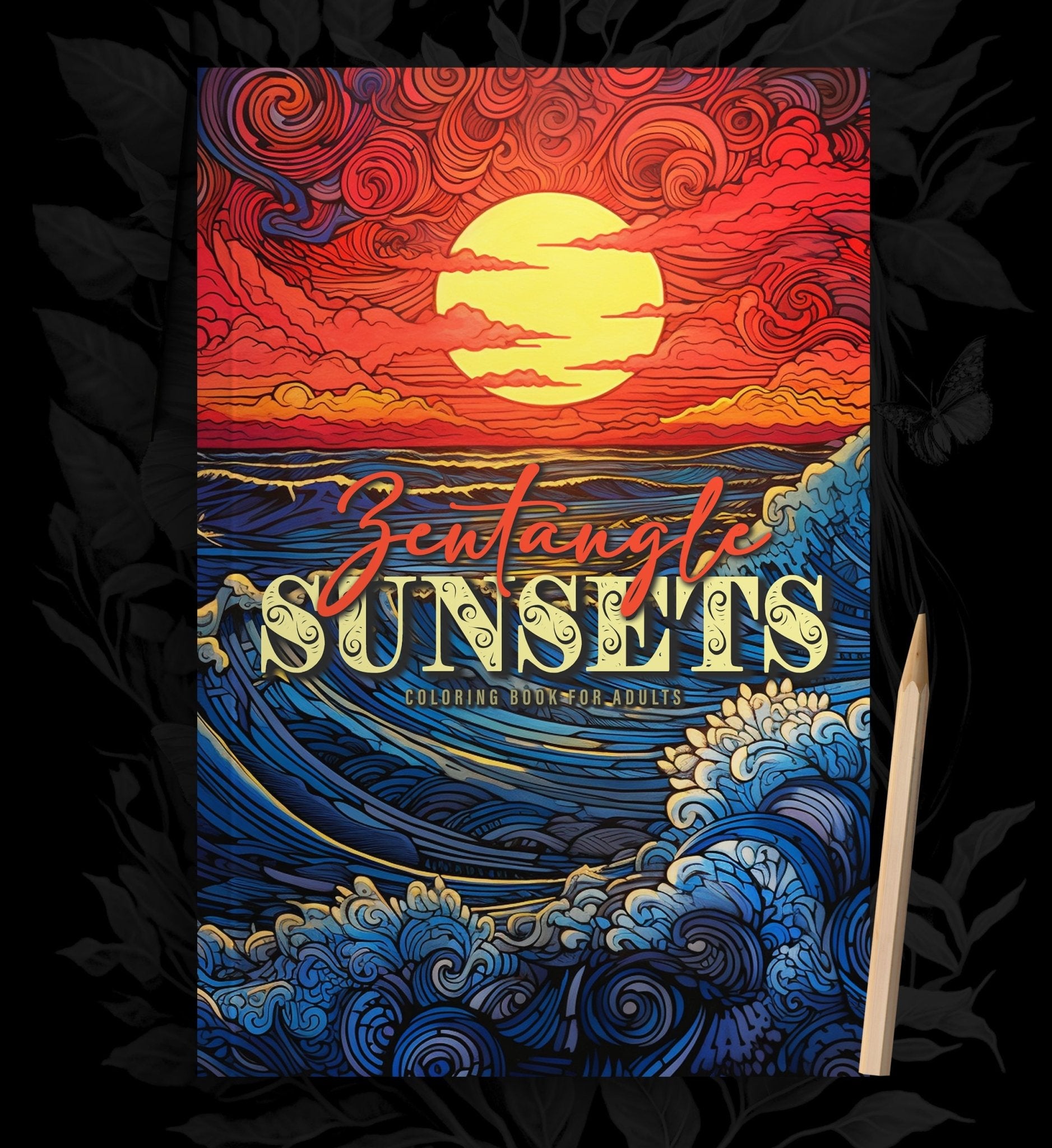 Zentangle Sunsets Coloring Book for Adults (Printbook) - Monsoon Publishing USA