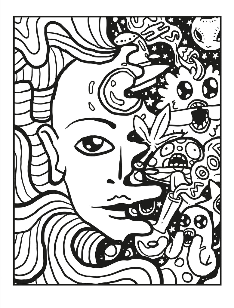 Princess Stoner Coloring Book: New Stoner Psychedelic Coloring
